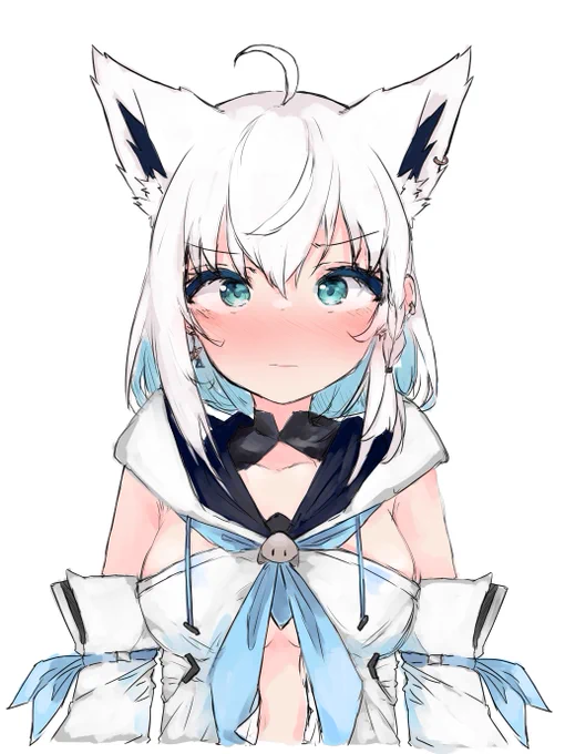 欲望を詰め込むのも予想の楽しみ・・・ #白上ビジュメンテ予想  #絵フブキ