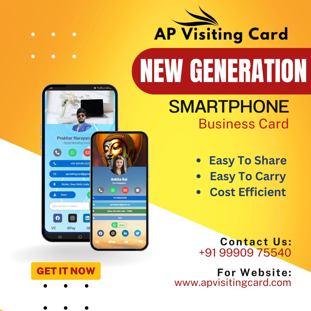 #APVisitingCard Provide You To Grow Your Business Professionally. #business #digitalvisitingcard #visitingcarddesign #visitingcards #digitalcards #digitalmarketingagency.