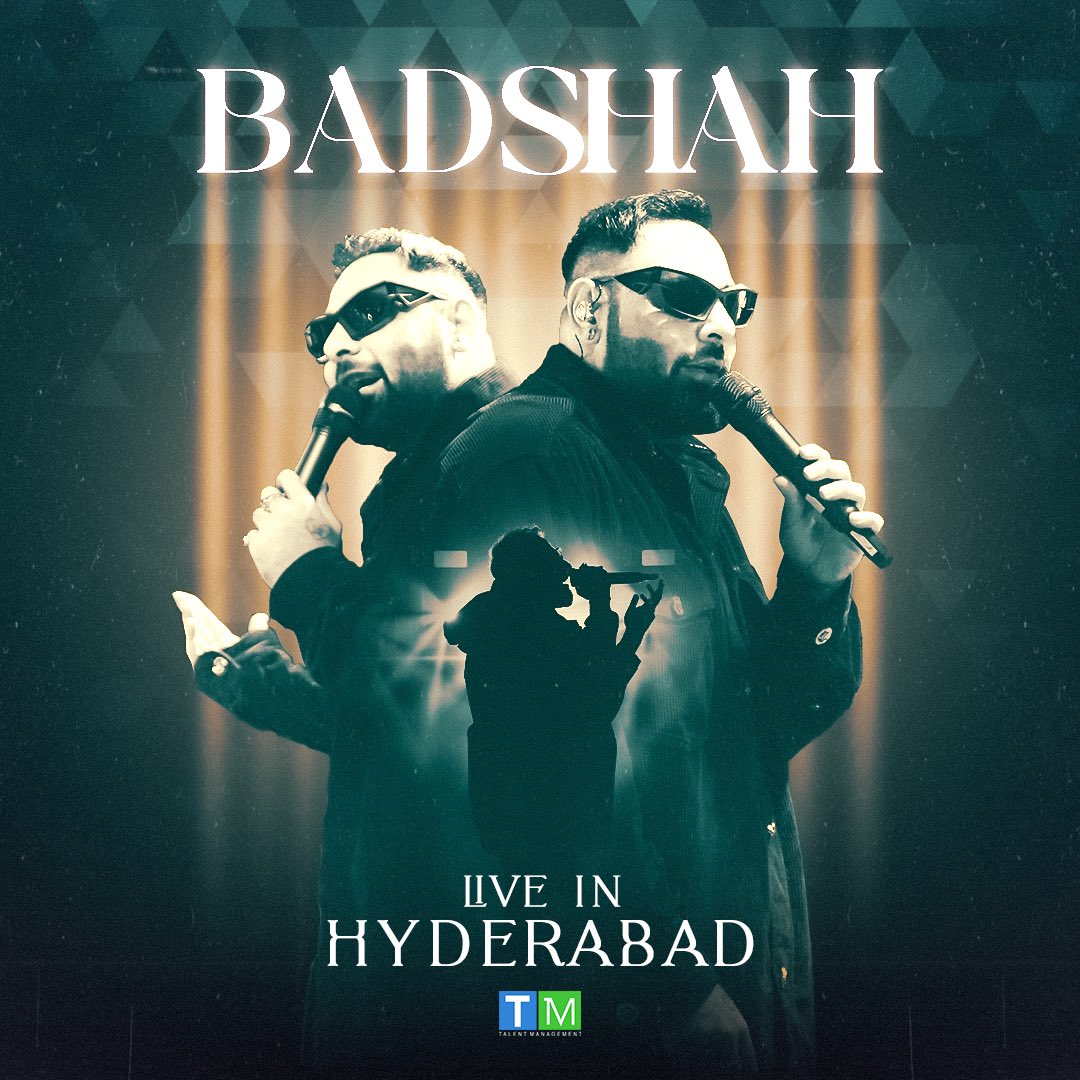#ridewithbadshah

One of the biggest musical events tonight with @badboyshah
He will be pumping up the crowd, take you on a vibe and vibe with his live music. 
Hyderabad, Be ready for tonight
#tmtm #tmexclusive #tmtalentmanagement #badboyshah #badshah #hyderabad #hyderabaddiaries