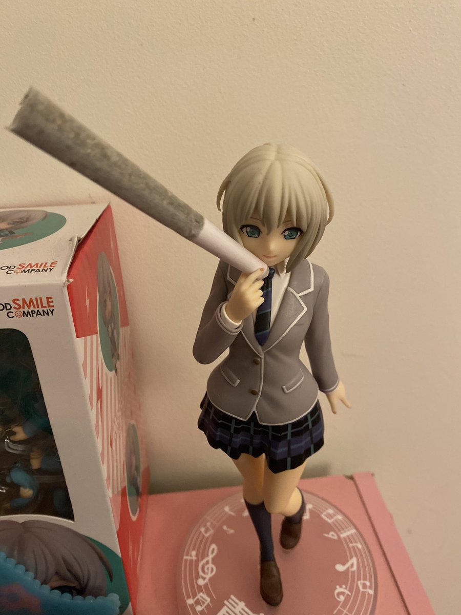Moca aoba with the blunt 😂👆