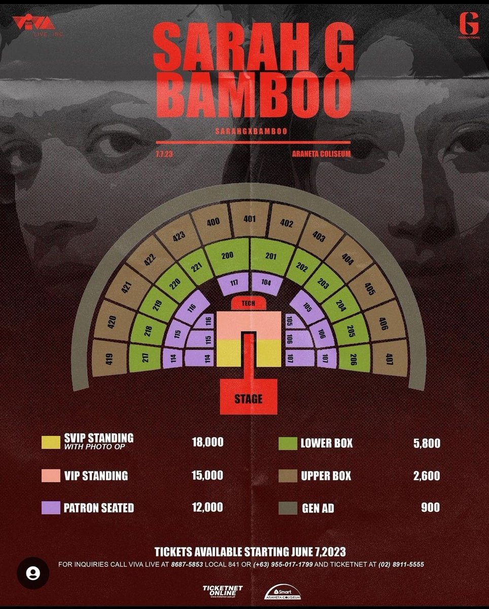 no1trendingph's tweet photo. You can now buy tickets to the highly anticipated concert of OPM superstars Sarah Geronimo and Bamboo.

ASHBOO LIVEONSHOWTIME
SARAHGxBAMBOO CONCERT
@JustSarahG #SarahGeronimo https://t.co/NC5HkiBKuX