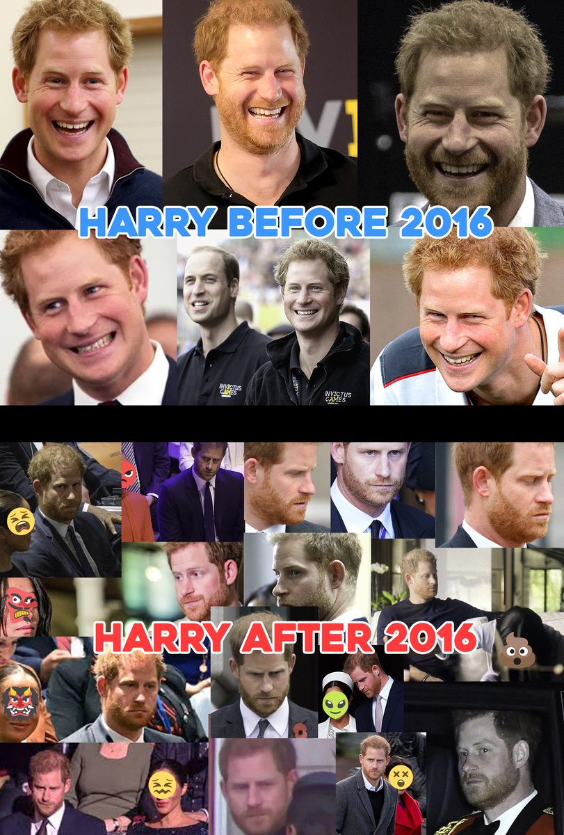 Harry before & after 2016, not the same happy harry😱#MeghanMarkleIsAConArtist #harrygotscammed #HarryandMeghanAreGrifters #harryisatraitor #HarryAndMeghanAreFinished #HarryandMeghanAreAJoke #HarryandMeghan #MeghanMarkleIsaPsychopath #markled #MeghanAndHarryAreLiars #Megafail