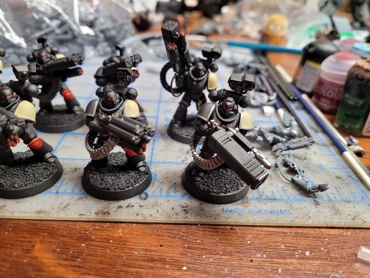 #hobbystreak day 2027, got a little more work done on the Desolation Squads. Ready for my first real live game of 10th in the morning. #New40K