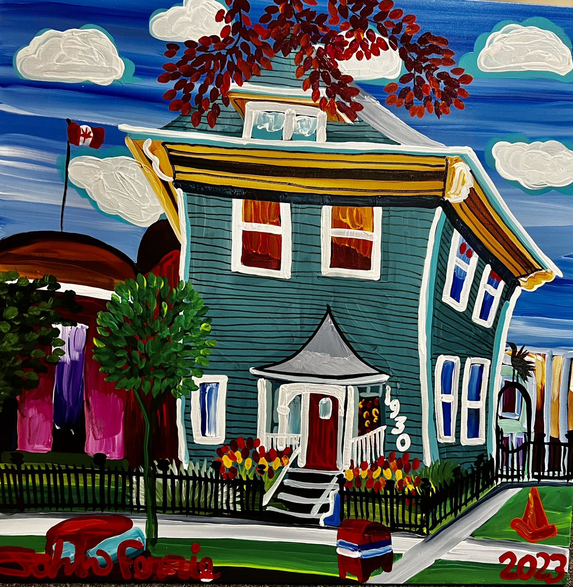 Ok, DOTC "1930", 36" x 36", acrylic on canvas with KRink, 2023. Only $500.00. #painting