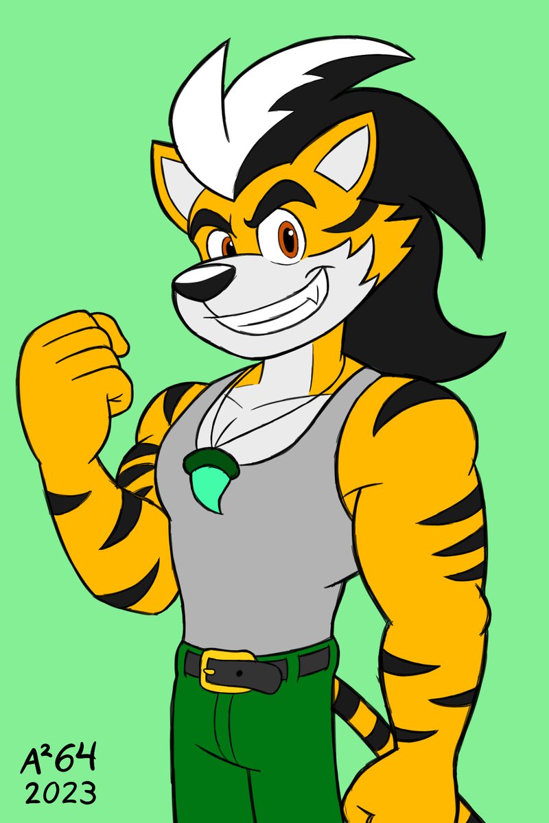 AArtist64's tweet photo. Forgot to share this sooner.
Tyrone half body, also new PFP.

#myart #oc https://t.co/r3svlwEIyj