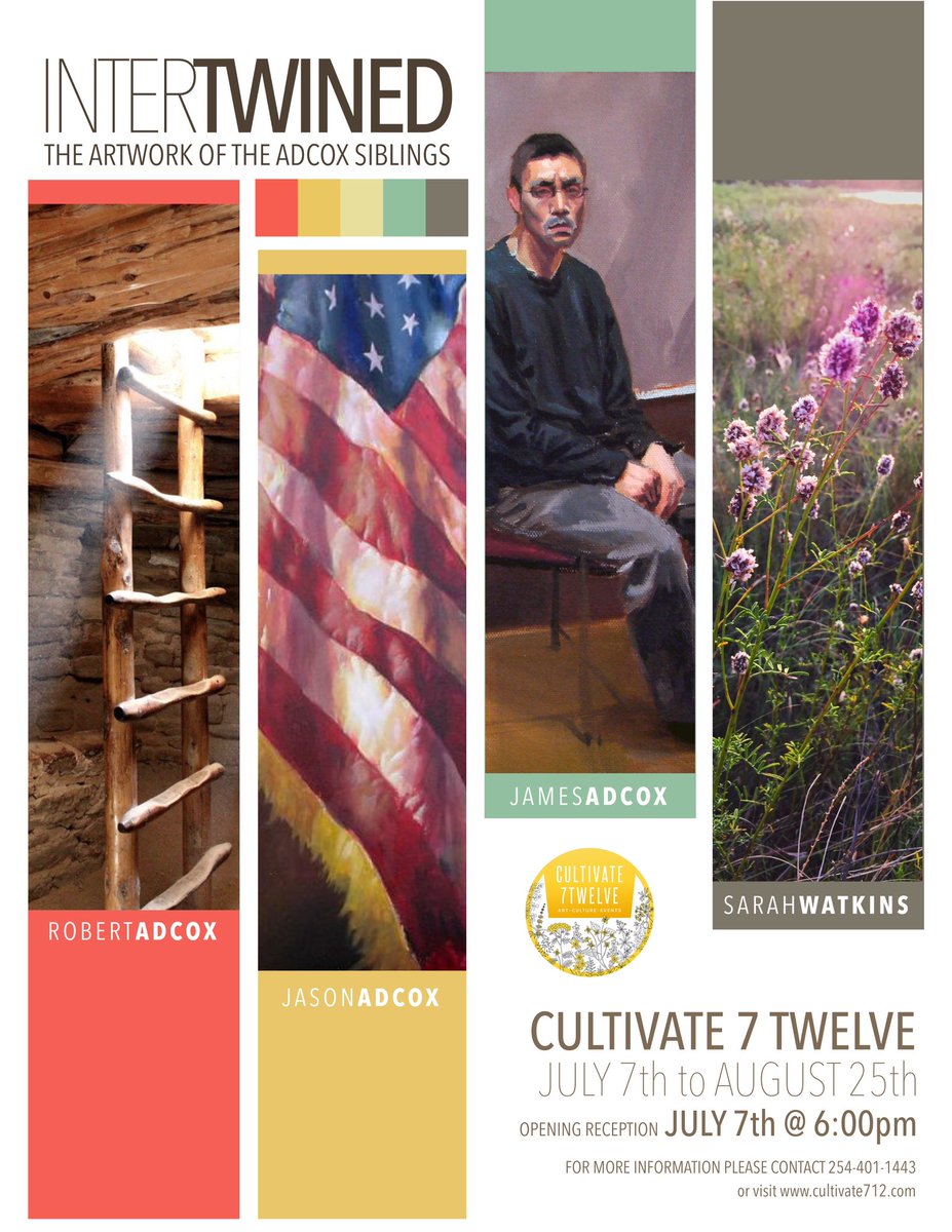 Come see Mrs. Watkins and brothers art show in Waco next month!