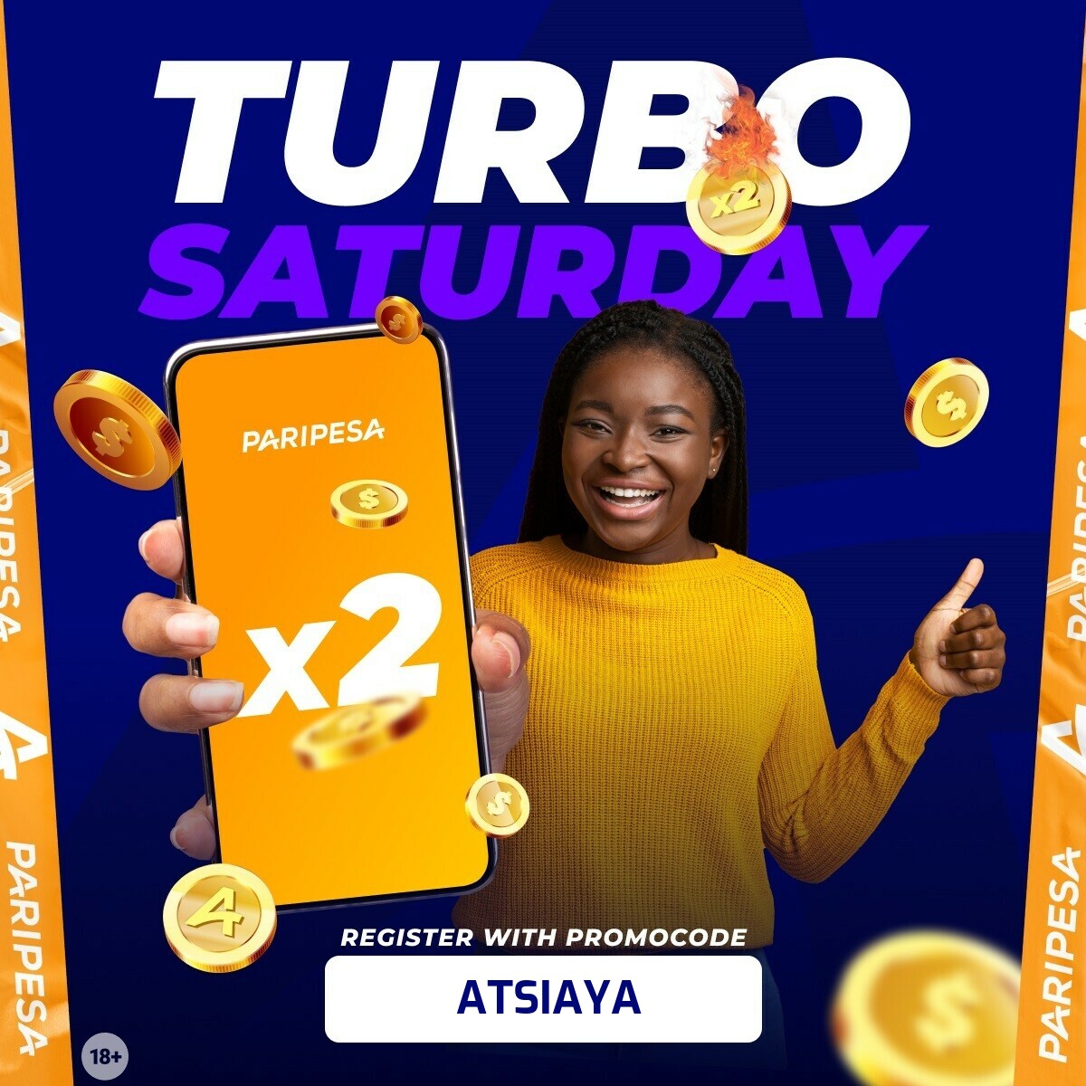 #ElevateYourGreat weekend with DOUBLE DOUBLE FORM from @paripesa . Register on  bit.ly/44eVB0B  and receive X2 of your first deposit of the day . Use Promocode  ATSIAYA