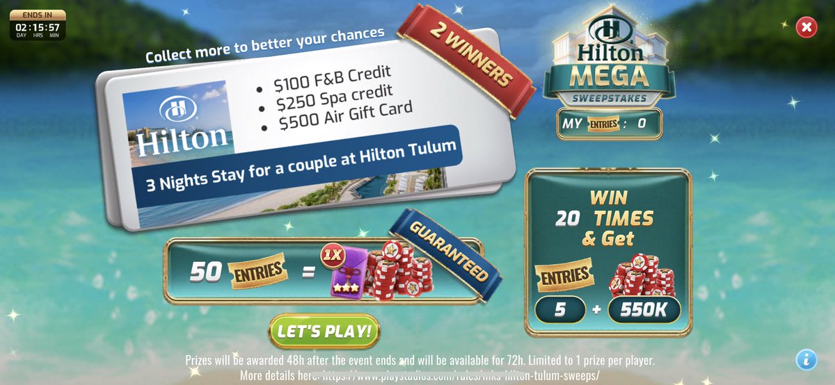 Are you playing @myKONAMISlots to #win a #free trip to #Mexico ? @HiltonHotels #travelagent #travel