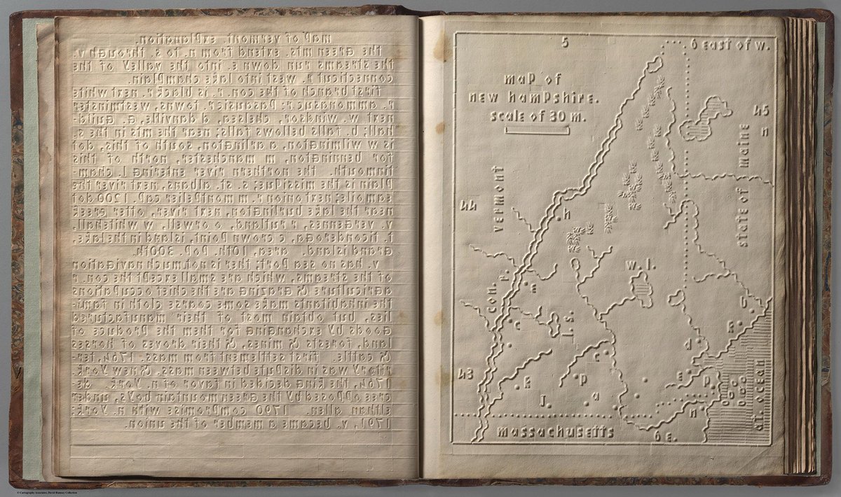 mixdevil66's tweet image. Page Through a 19th-Century #Embossed U.S. #Atlas Designed with #Touchable #Cartography for #Blind Students thisiscolossal.com/2023/06/atlas-…