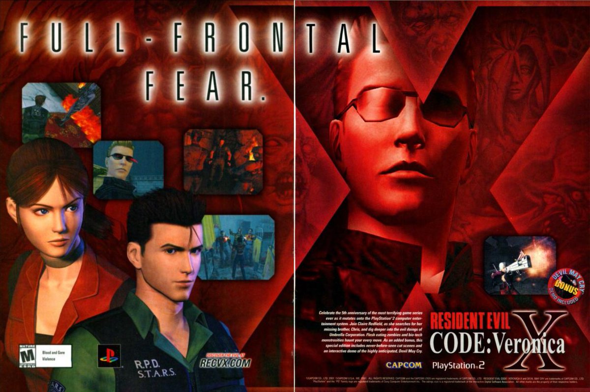 Resident Evil 3 Code Veronica Arcade Video Game FLYER Banner