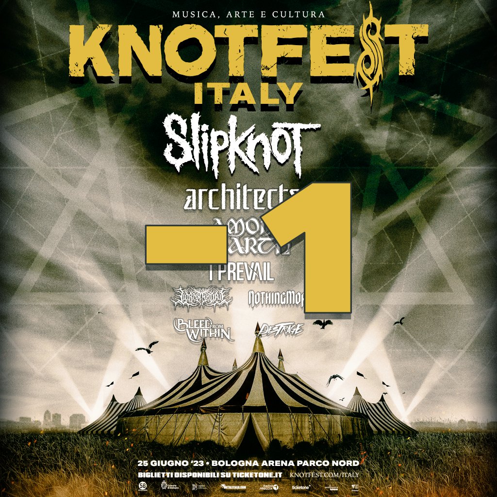 Tomorrow 🤘🍻 #knotfest #knotfestitaly