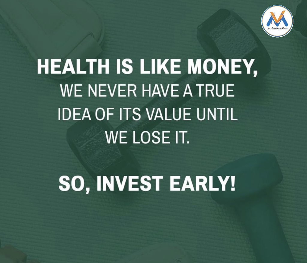Treasure your health like a precious investment! Just like money, we often realize its true worth when it's lost. Start investing in your well-being today for a future of vitality and happiness.

 #InvestInHealth #WellBeingMatters #HealthWealthConnection
#PrioritizeWellness