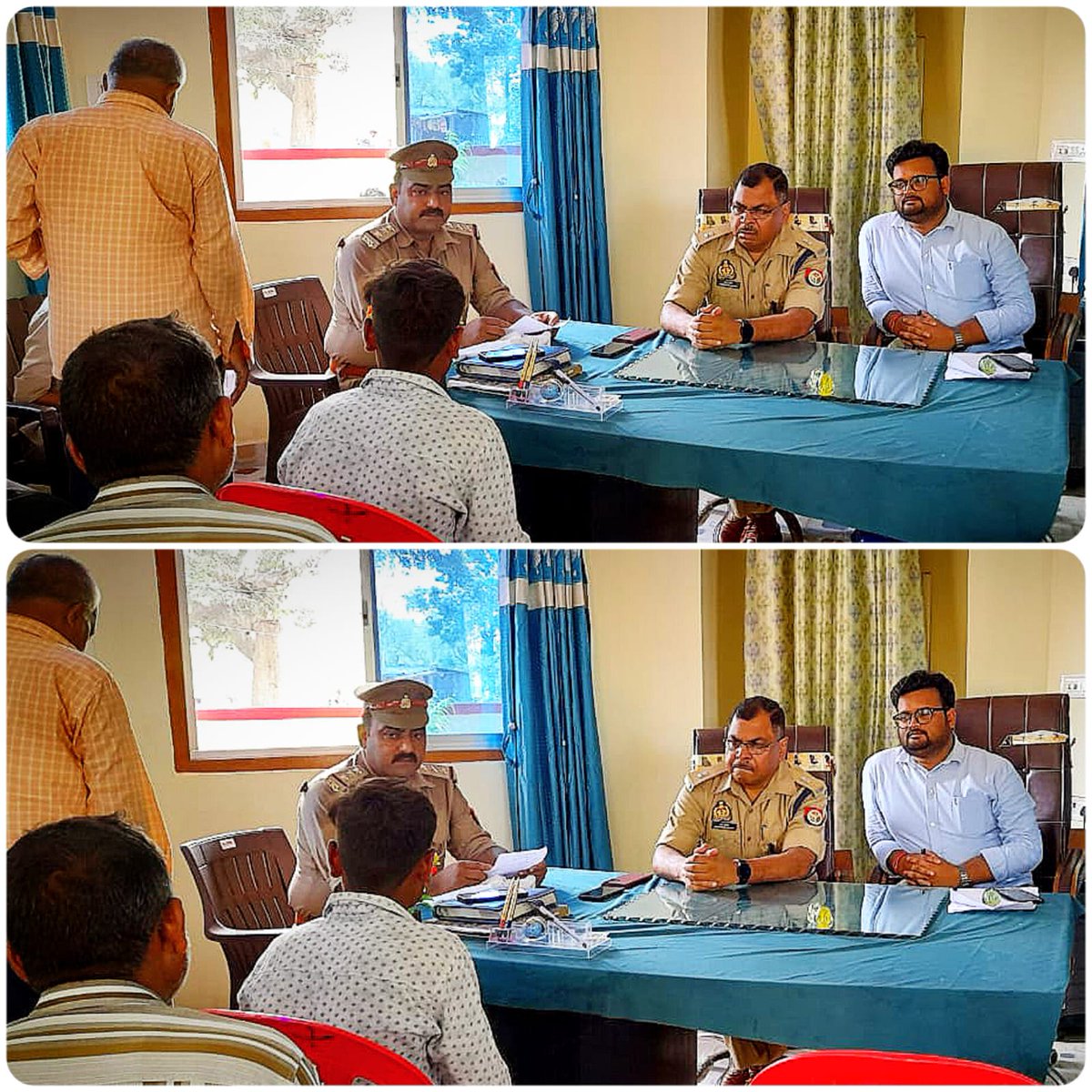 VKBhadauriya's tweet image. #AddlSP–  अमेठी द्वारा थाना समाधान दिवस के अवसर पर थाना जामो पर आये हुए फरियादियों की शिकायतों को सुना गया तथा उनके गुणवत्तापूर्ण व समयबद्ध निस्तारण हेतु संबंधित को आवश्यक निर्देश दिये गए ।
@amethipolice @Uppolice