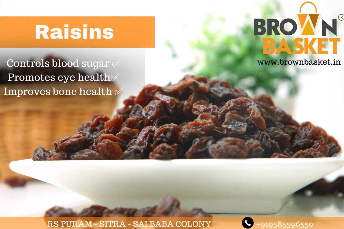 ✅ Add a tinge of goodness to your daily diet with choicest raisins from #BrownBasket 💯 

Visit our stores in #SaibabaColony #RSPuram and #Sitra or shop online at brownbasket.in 

#Gourmet #gourmetfood #grocery #grocerydelivery #coimbatorelife #coimbatoreshopping