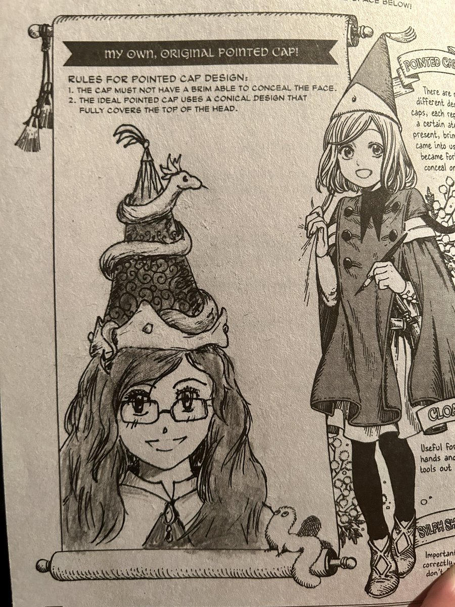 My contribution to the back of volume 2  @shirahamakamome thank you for for the gift of your art!
#kodanshacomics #witchhatatelier