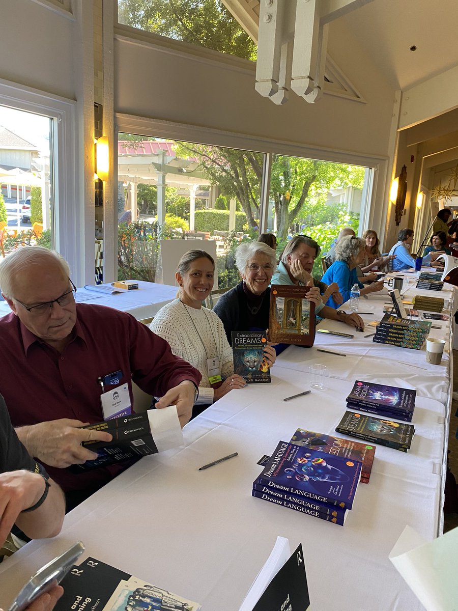 kimberlymascaro's tweet photo. Book signing event at the #IASD2023 #dreamconference - thanks to all who bought Dream Medicine, and/or Extraordinary Dreams. I hope they bring value & affirmation into your world!
#authorlife
#WritingCommunity
#amwriting
#writerslift
#nonfiction
#writerslife
#booklovers https://t.co/edRNbPm7uG