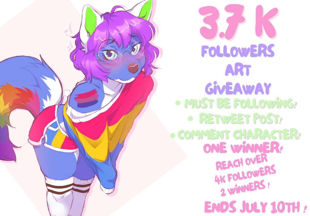 🎉FOLLOWER RAFFLE🎉

Get art with Icarus! 

Rules: 
- Must be following! 
- Retweet Post!
- Comment your OC!

Brownie Points if you comment with what you like about Icarus :3c 

If we reach over 4k There will be 2 winners! Ends July 10th!