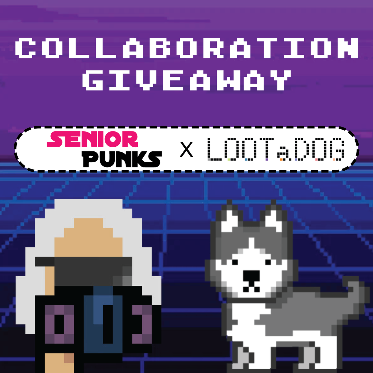 🐶LOOTaDOG x Senior Punks👤

🏆Prize:
(Senior Punks) WL x 20
(LOOTaDOG) WL x 20

To enter:

✅Follow
@LOOTaDOG
@SeniorPunks
@LOOTaDOG_EUclub

✅❤️ and RT

✅Tag 3 friends

⏰72h

#NFT #MINT #LOOTaDOG #SeniorPunks #NFTCommunity #NFTs