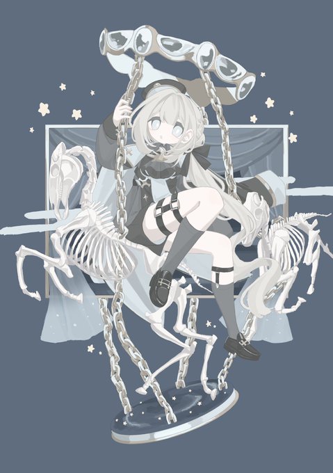 「bangs skeleton」 illustration images(Latest)