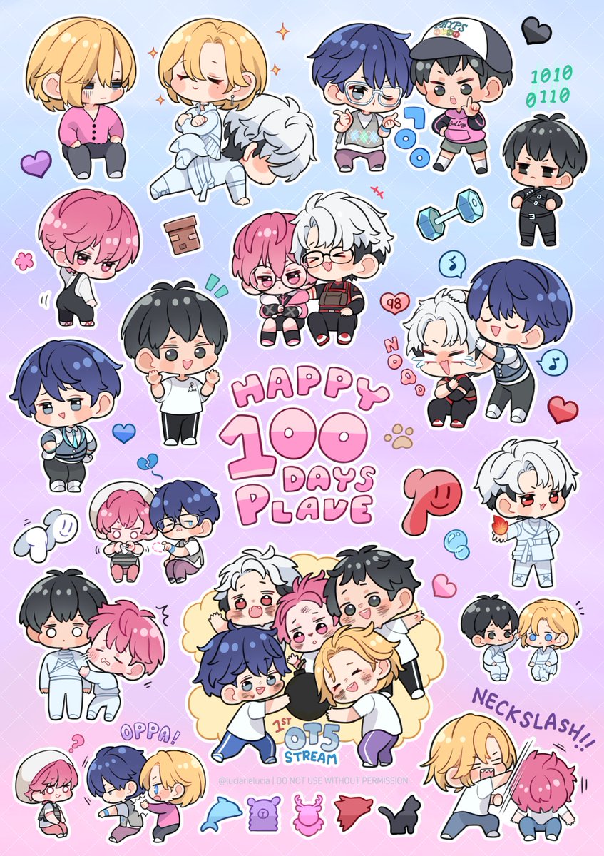 A bit late but I drew some of my favorite goofy moments (there are too many tbh 😂) hopefully you can recognize them!
#PLAVE_100DAYS_ANNIVERSARY #PLAVE #플레이브