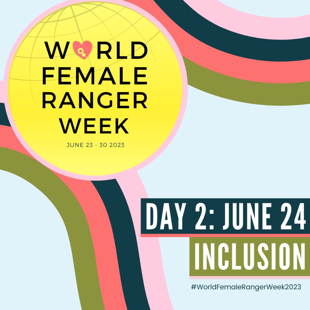 Day 2 of @femalerangerwk #Inclusion
Start Your Fundraiser
worldfemalerangerweek.org/world-female-r… 

#worldfemalerangerweek2023