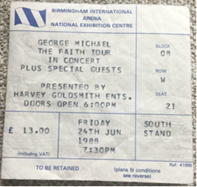 Today in 1988 @GeorgeMichael was at the NEC Birmingham with his Faith tour.

#georgemichael
#lovelies4life 💘
#charityinmemoryofgeorgemichael
#lovelieshelp