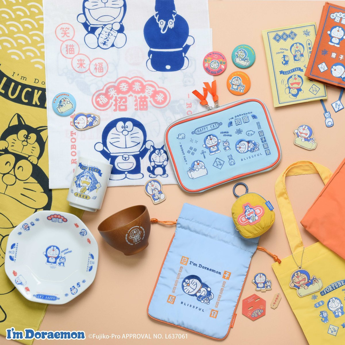 【I'M DORAEMON POP-UP STORE BY FLOWERING】 🟥7/7(金)～カムカムシリーズ新商品販売 🟦新ノベルティも同日スタート <取扱店舗> ・マルイシティ横浜 6/30～7/17※新商品は7/7～販売 ・なんばマルイ 7/21～7/30 ・町田マルイ 7/28～8/13  🔽詳細 