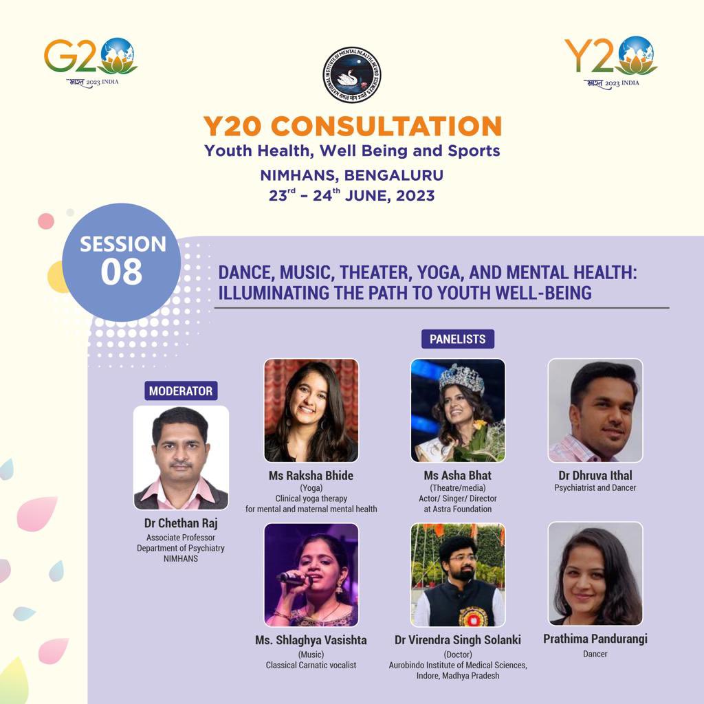 Honoured to be invited as a panelist for  #Y20 consultation. 
Will be speaking on diverse topics, such as movies, dance and how youth can channelize it for nation building. 

Looking forward to it! 

#ashakiasha #y20 #G20India