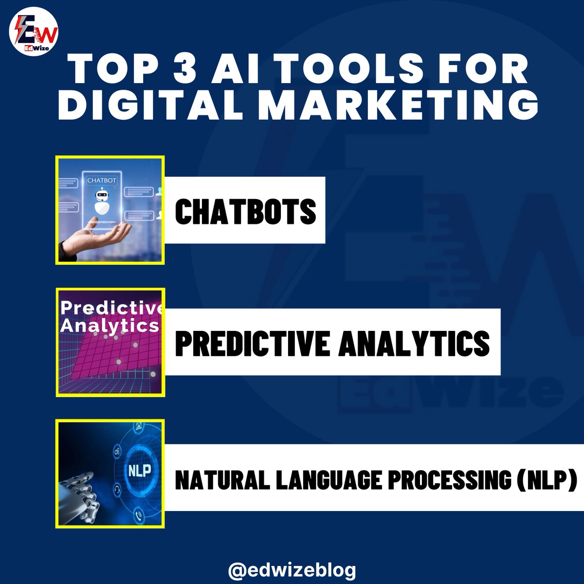 Ignite your digital marketing success with these 3 game-changing AI tools! 💥#digitalmarketing #aiinmarketing #chatbots #predictiveanalytics #naturallanguageprocessing #marketingtips #datadrivenmarketing #customerengagement #userexperience #growthhacking #digitaltransformation