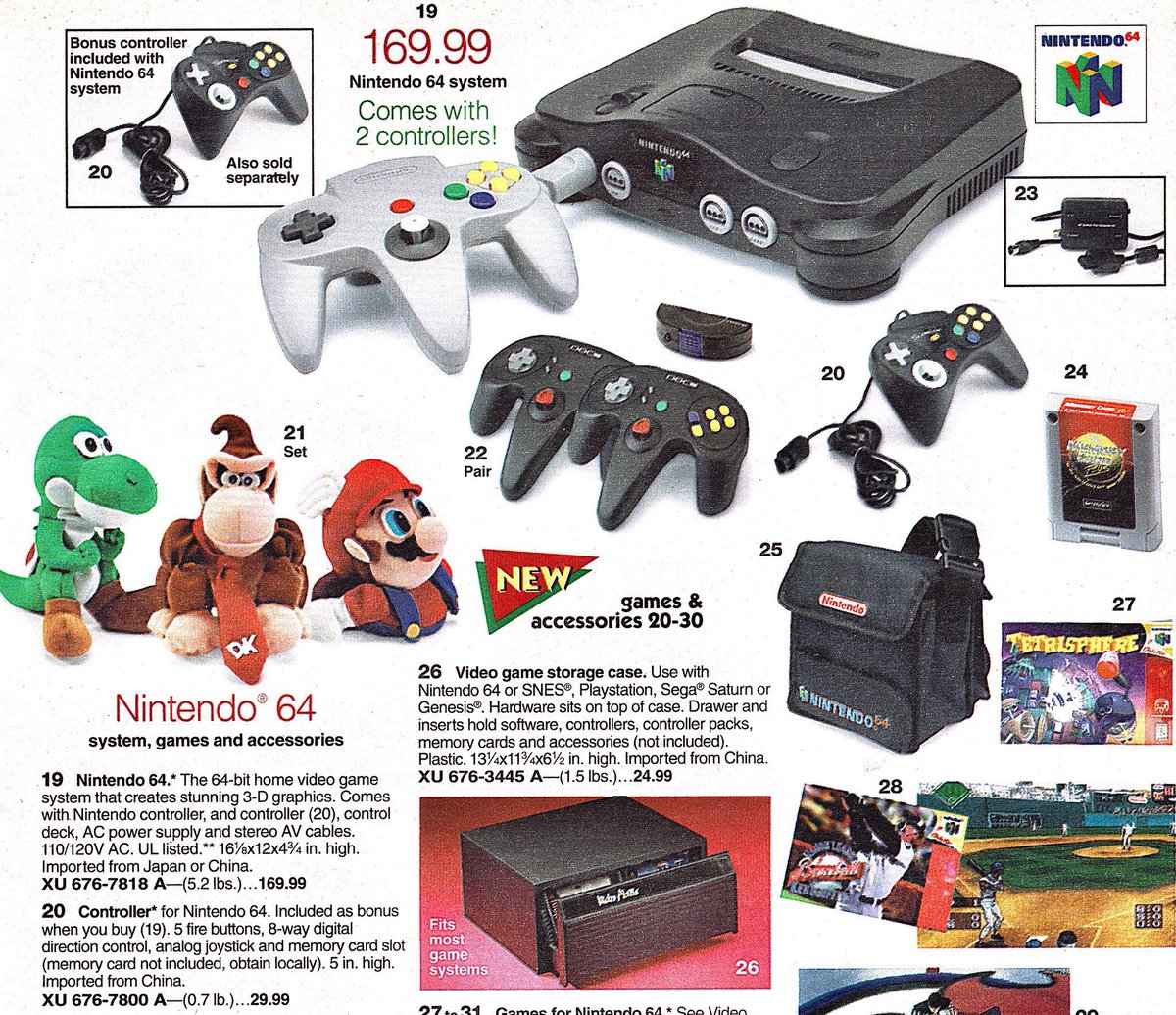 RetroNewsNow on Twitter "On June 23, 1996, the Nintendo 64 video game console was released"