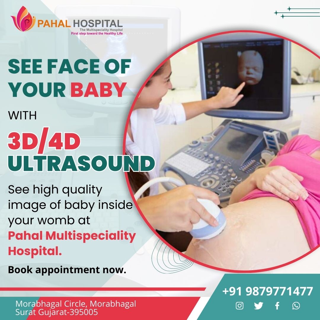 3D/4D ultrasound helps to see the face of baby. Screen displays high quality image of baby inside womb.
Contact number-9879771477
#3Dultrasound #4Dultrasound #BabyScan #UltrasoundImage #FindACure #hospital #doctors #i3corporation #rander #olpad #katargam #surat #gujarat