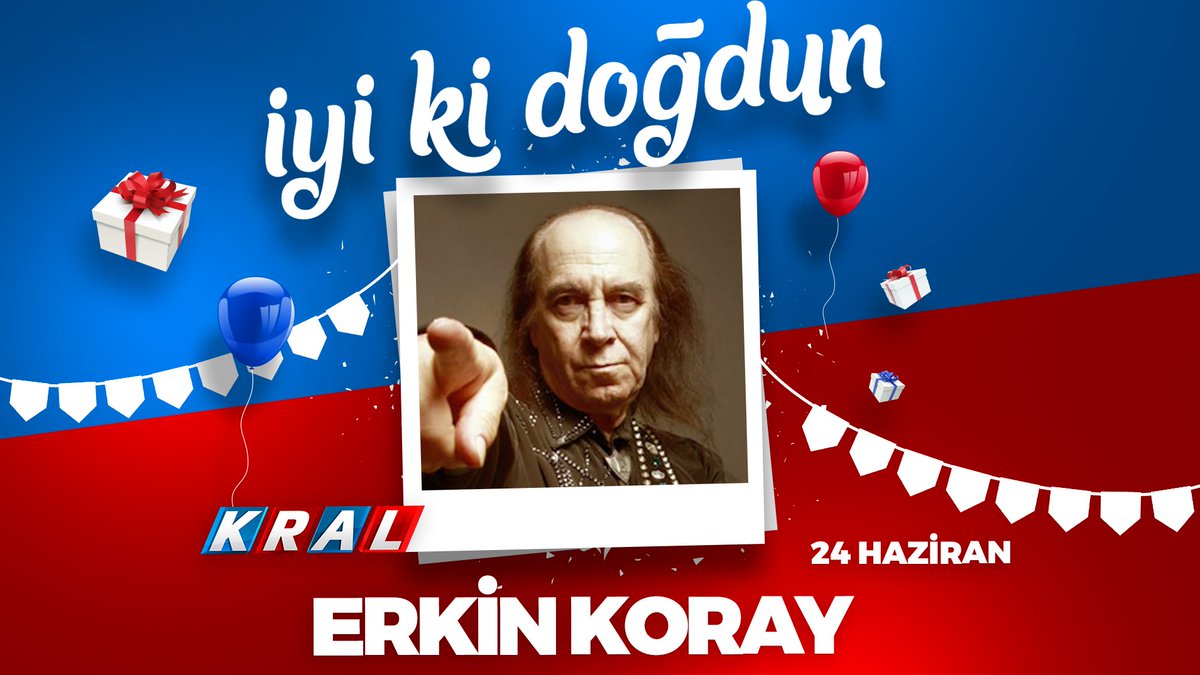 Bugün, Erkin Koray'ın doğum günü. Kral Ailesi olarak Erkin Koray'a müzikle dolu uzun bir ömür dileriz...

#ErkinKoray #kralmüzik