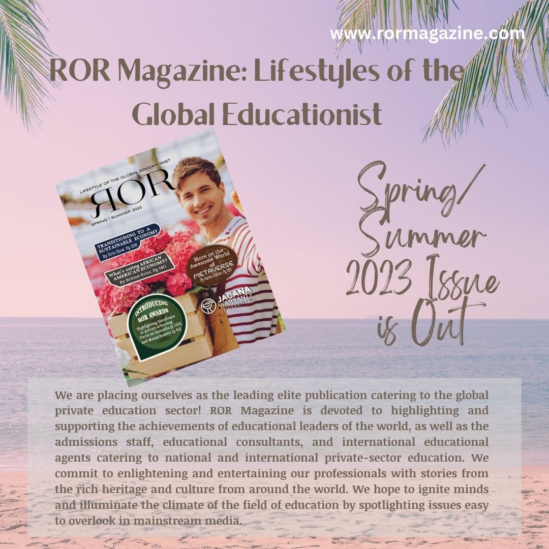 MagazineRor's tweet photo. https://t.co/HXXzEbIZYf

#rormagazine #spring2023 #summer2023 #globaleducationist #lifestyle #privateeducation #admissions #educationalconsultant #internationaleducation https://t.co/YeHSqJr8cz