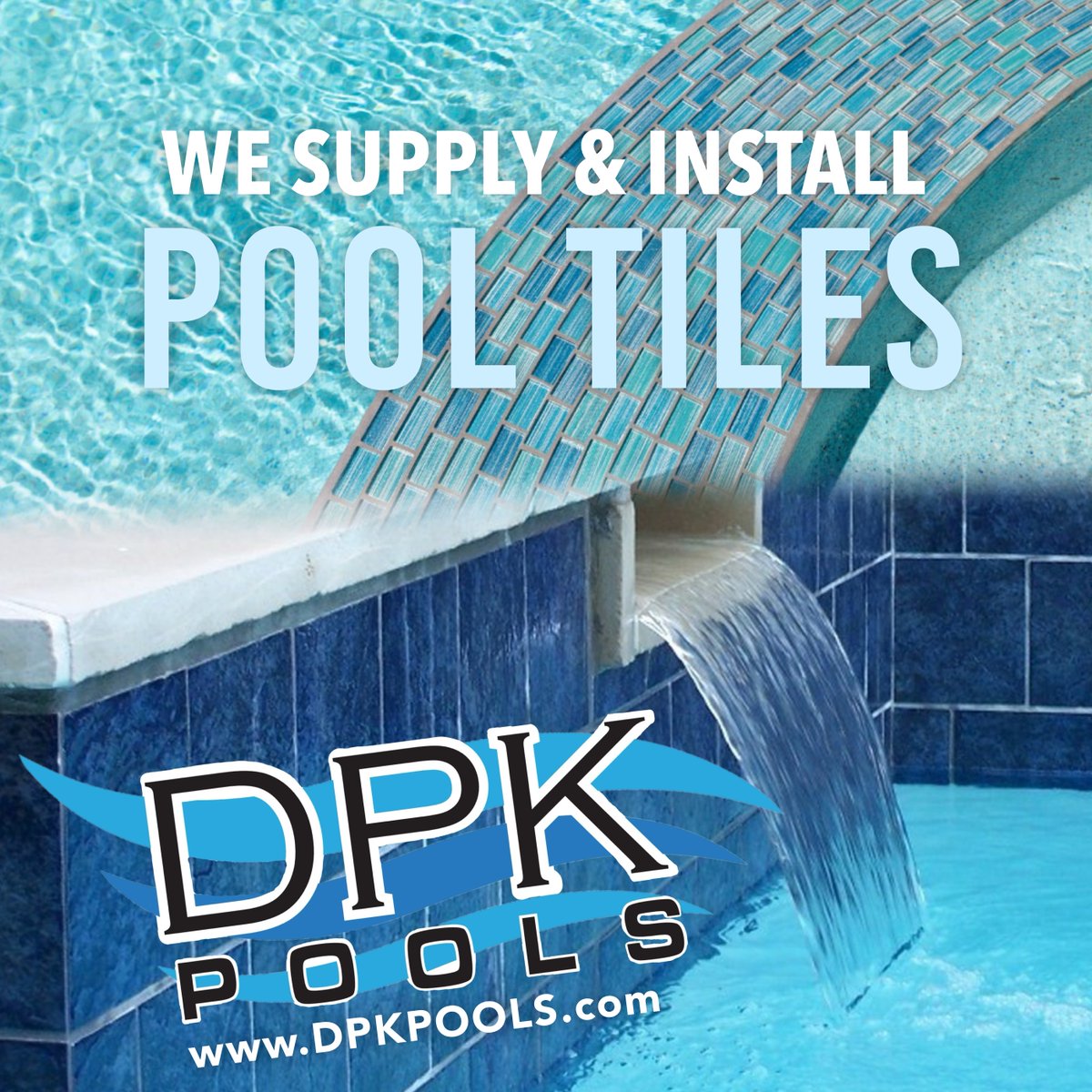 DPKPools's tweet image. DPK Pools SUPPLIES &amp;amp; INSTALLS POOL TILES! If you've been meaning to get that pool renovation or need a tile fix, we can get it done. Give us a call today for some free design concepts: dpkpools.com
#DPK #Pool #PoolTiles #Tiles