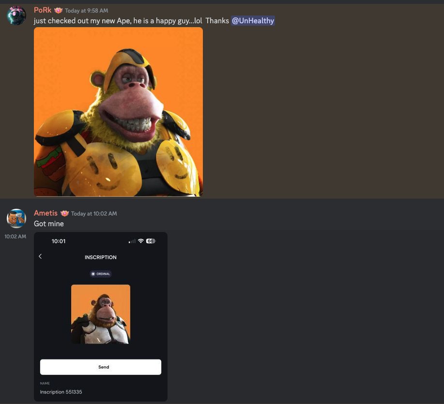 superfatapes's tweet image. Attention, everyone! 📢

Ordinal SFA tokens are currently being routed toward your wallets! 

Get ready to receive them and join in on the excitement. 

Share your ordinal and tag @superfatapes, and we'll be sure to retweet you! 

Let's celebrate this milestone together! 🚀💫