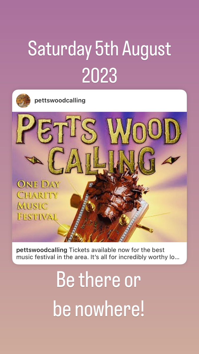 PixelVixenUK's tweet photo. Petts Wood Calling Charity Music Festival, Petts Wood Memorial Gardens. Saturday 5th August. Lots of local bands playing, a fine day out with fab entertainment supporting local charities. https://t.co/cnPJV1a2q9
