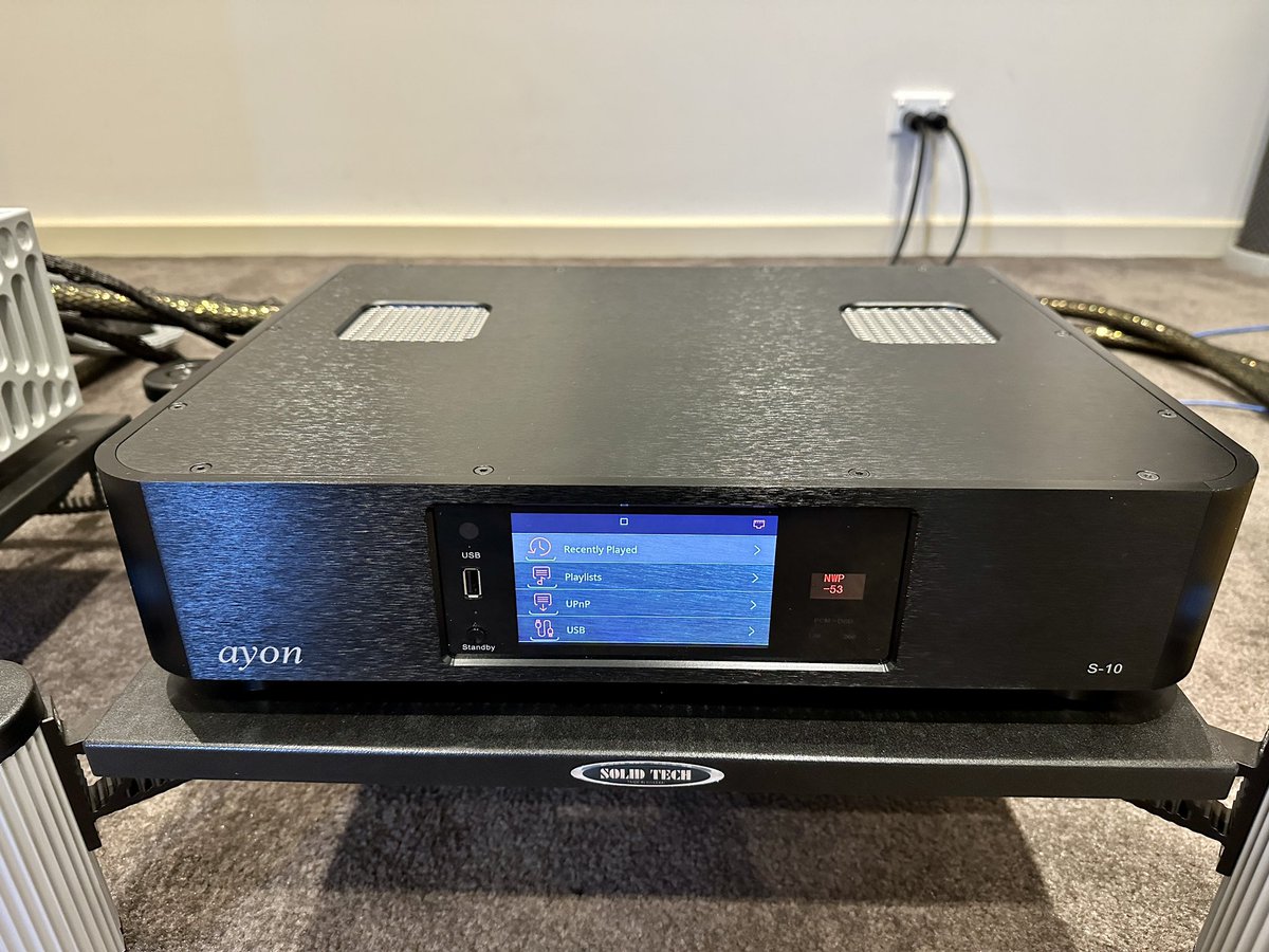 Absolute_Hi_End's tweet photo. AYON Audio S10 II XS Tube DSD Streamer / DAC
#ayonaudio #ayons10IIxs #ayonaudioaustralia #dsdstreamer #tubestreamer #musicstreamer #tubedac #tubeelectronics https://t.co/U2SoaNnpvw