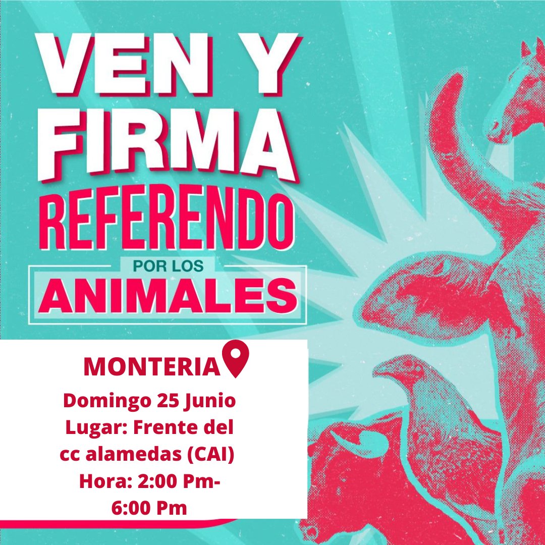 En #Monteria referendo por los animales .