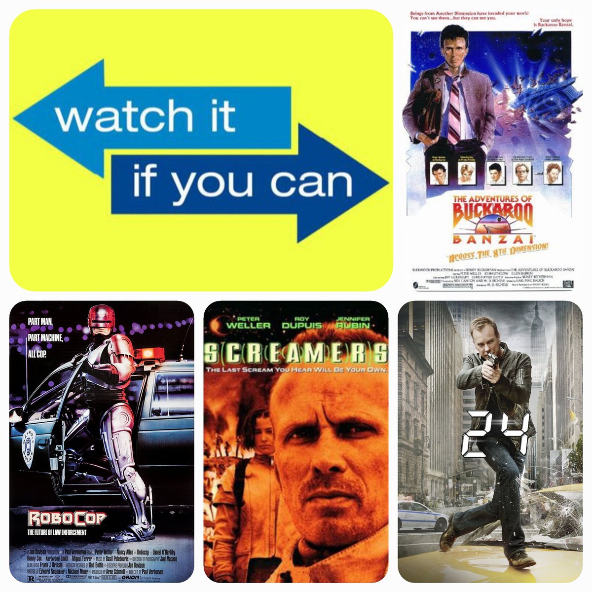 Some of our favourite movies/tv shows featuring Peter Weller.

Any you haven't seen? Then maybe...
just maybe #watchitifyoucan
