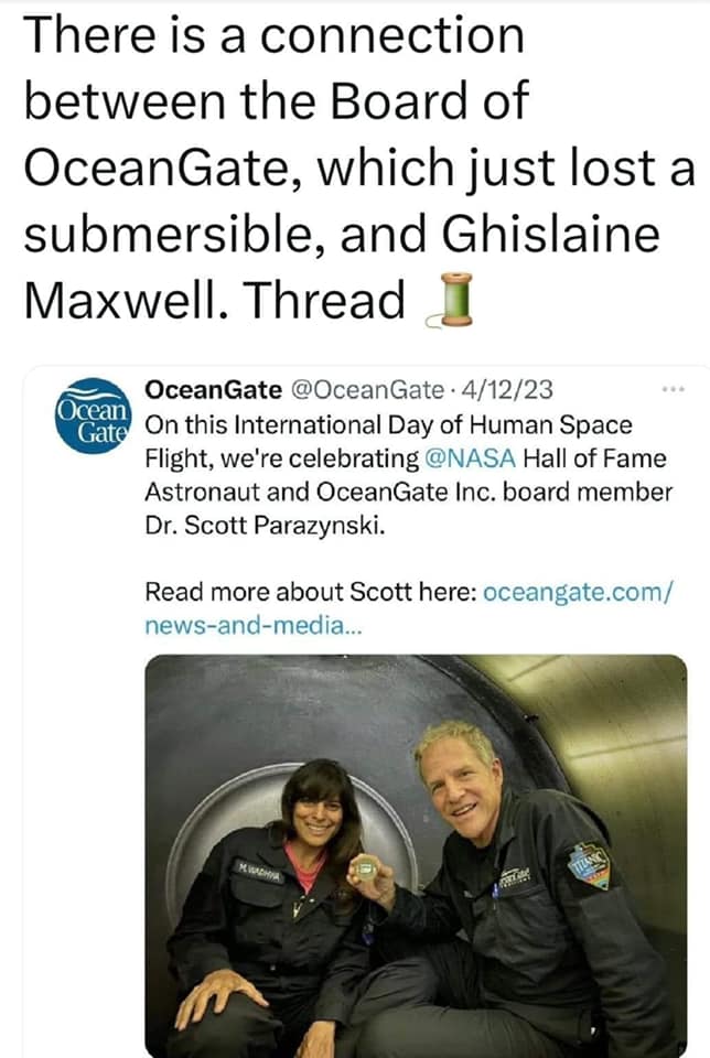 AprillFresh's tweet image. (3)
#MissingSub
So part of #OceanGate is that it has an underwater media production company!

And it’s Associated with NASA!

See it now?