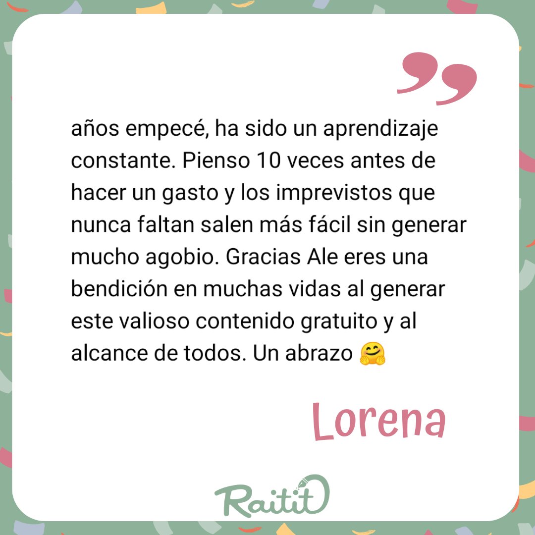 Hoy te comparto el logro de Lorena, que no solo ha organizado sus finanzas sino que también ha creado su fondo de emergencias. 
Poner orden no es fácil, requiere tiempo, paciencia y dedicación. 
Enhorabuena Lorena, a seguir consiguiendo objetivos.