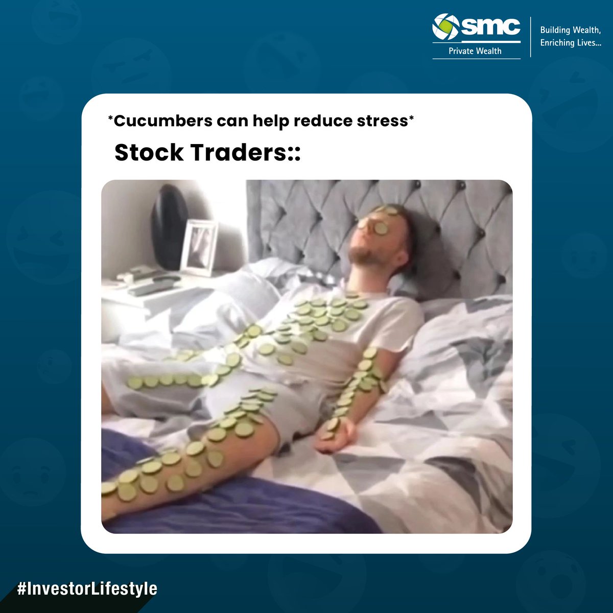 Tag your trader friend and ask for a cucumber🥒
.
.
.
.
.
.
.
#SMCPrivateWealth #InvestorLifestyle #WealthManagementIndia #WealthIndia #StocksIndia #InvestmentIndia #InvestorMemes  #FinanceMemes #MemesIndia2023 #TradingIndia #TraderMemes #StockMemes  #TraderLife #TraderMemes2023