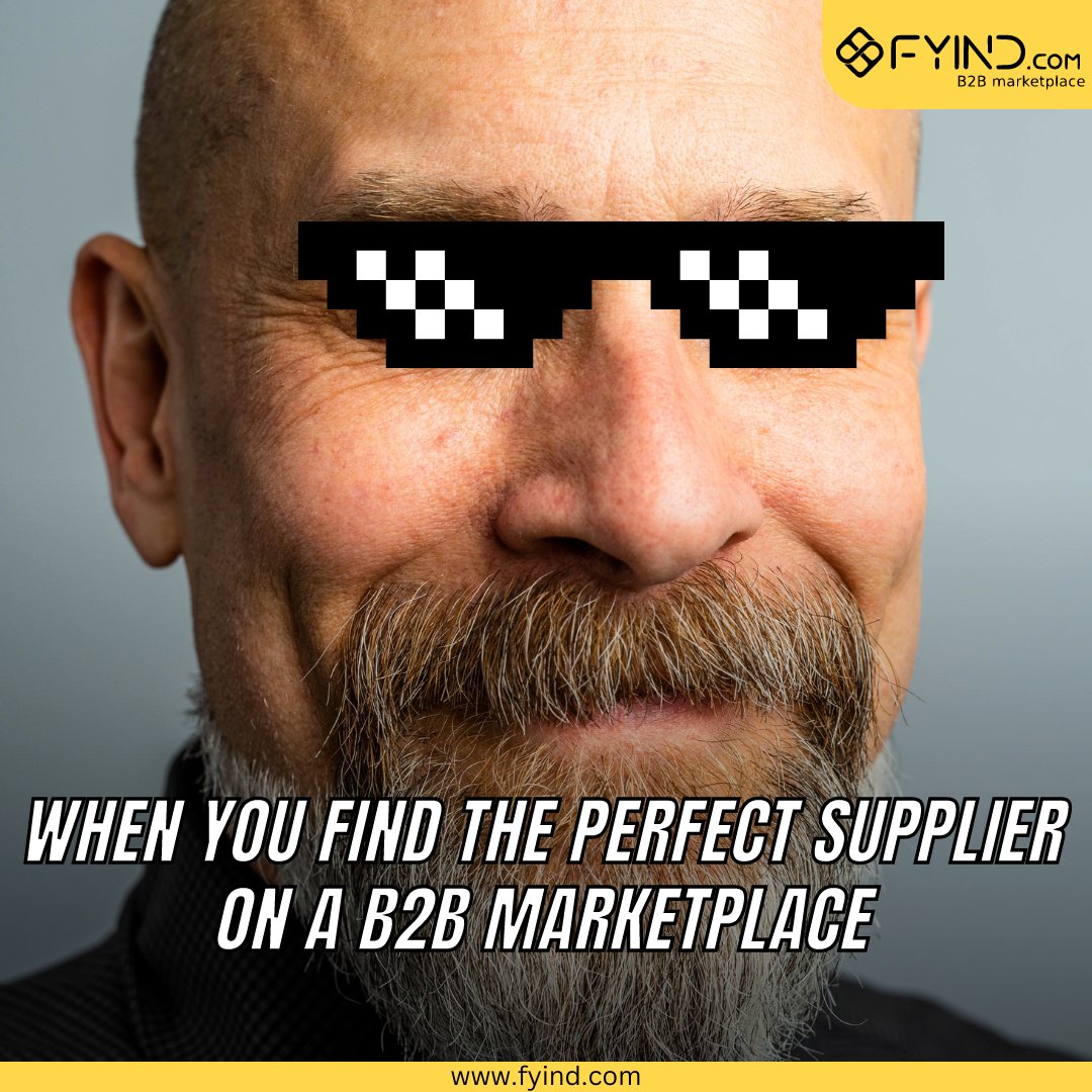 📌 Still searching for the perfect supplier? Check out FYIND for the ideal supplier for your B2B business needs - lnkd.in/gcgP9v3v

.

#memes #b2b #b2bmarketplace #uae #ksa #b2blead #b2bsuccess #b2bbusiness #b2bmarketing #dubai #الإمارات #السعودية #تسويق #تسويق_الكتروني