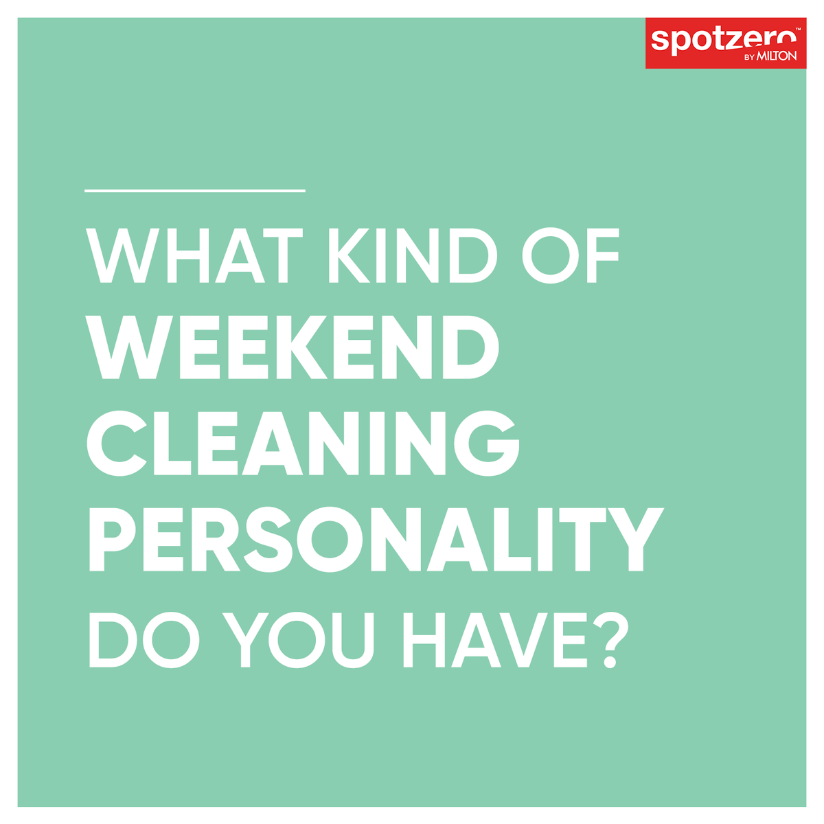 spotzero_clean's tweet photo. Tell us in the comments how you intend to spend your Spotzero Saturday, so you can be all of them while cleaning effortlessly! #EffortlesslyClean

#Weekend #Clean #Cleaning #Home #HomeCleaning #Dirt #Dust #CleaningProducts #SpotzeroByMilton https://t.co/YlZ3gDmsIw