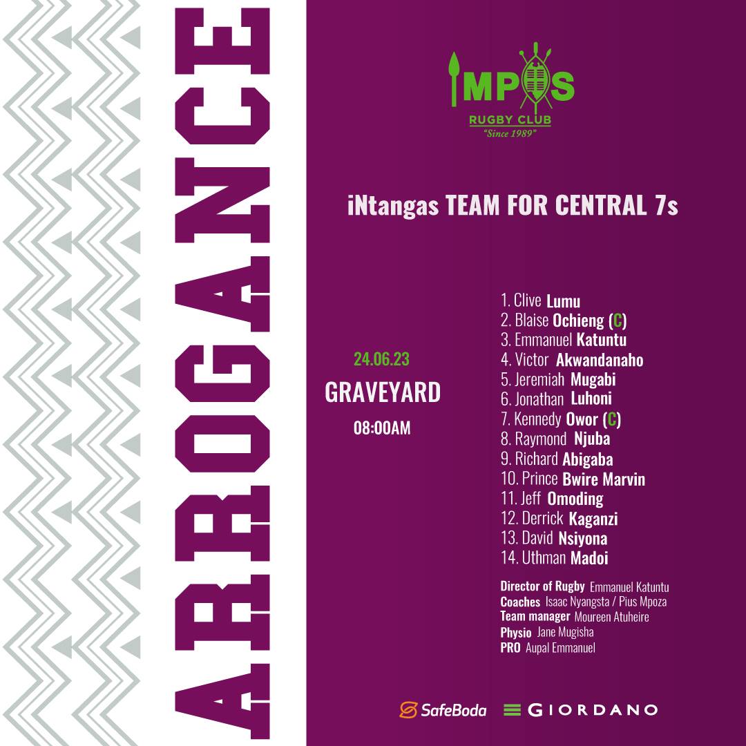 @luhoniJonah returns to 🏉  action 🔥 

Here is the full Intangas team for the #URUCentralRegion7s happening today at the Graveyard 🔥

#ARROGANCE 💚