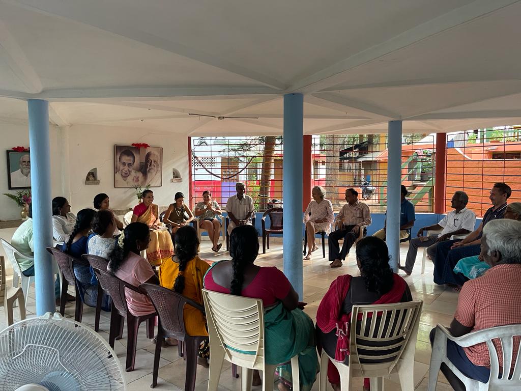 Community meeting at New Creation. #Auroville #Communitymeeting #NewCreation