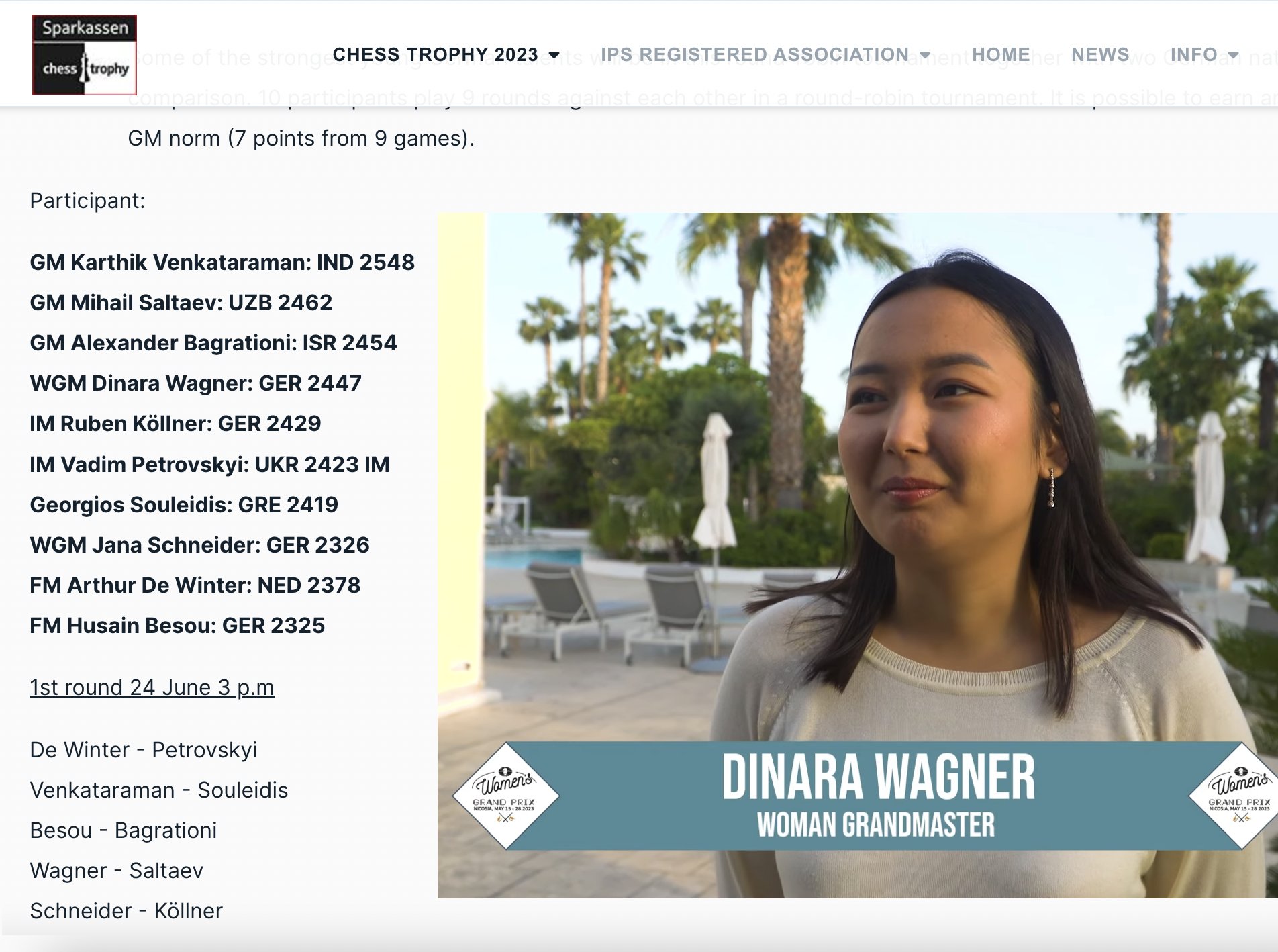 Women's Chess Coverage on X: A year ago, Dinara Wagner was rated