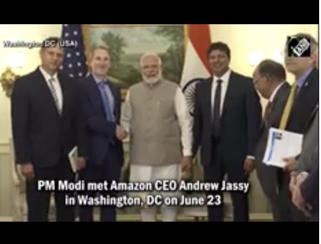 Ecommerce major Amazon on Saturday said it plans to invest $15 billion more in India, taking its total investment in the country to $26 billion, after #CEO #AndyJassy met #PrimeMinister #NarendraModi Ji during his visit to the US.
#ModiHaiTohMumkinHai 🙏🏻🙏🏻
#Bharatmatakijai 🙏🏻