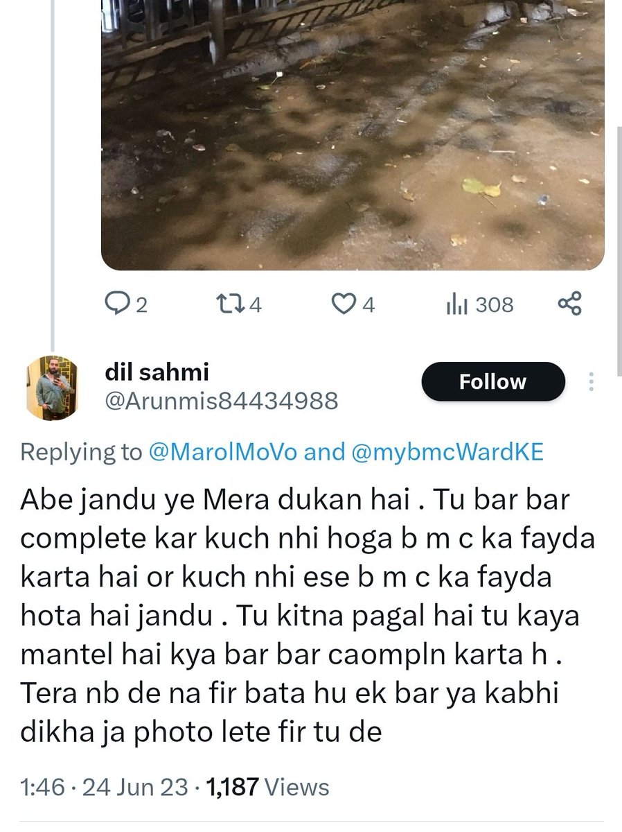 Shame on @MumbaiPolice ! Such threatening tweets by Criminal display a breakdown of Law & order. Citizen Activist @MarolMoVo is being intimidated, threatened, abused & instead of considering the gravity & seriousness of the offence, you have the audacity to send such replies? It