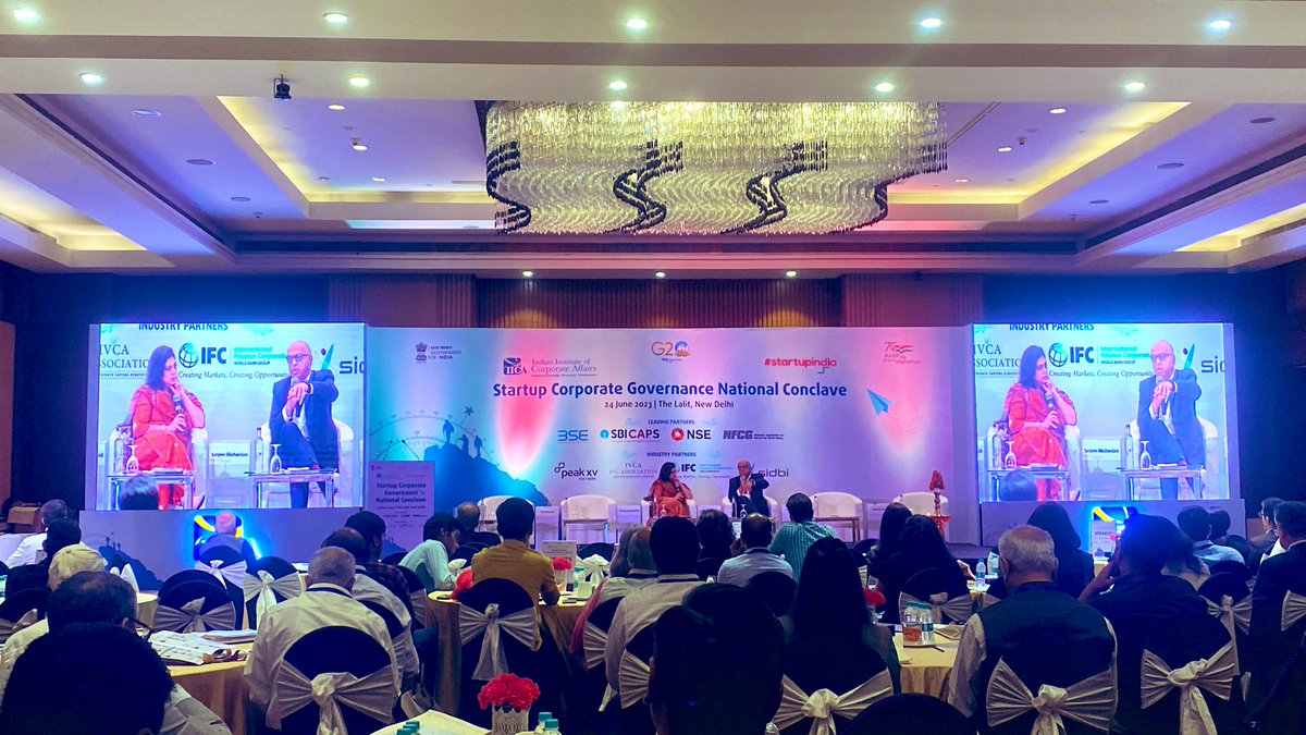 Role of good corporate governance and whose accountable for governance in #StartupIndia? 
<a href="/sbikh/">Sanjeev Bikhchandani</a> makes the case for “the bucks stops with the founder” in a conversation with <a href="/ShwetaRKohli/">Shweta Rajpal Kohli</a> in <a href="/startupindia/">Startup India</a> and <a href="/IICAOfficial/">Indian Institute of Corporate Affairs</a>’s corporate governance national conclave